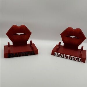 NEW  Red and White or Red with Black Lip Gloss,stick Display Stand